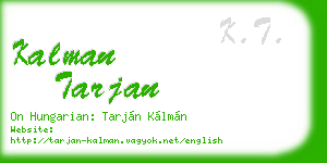 kalman tarjan business card